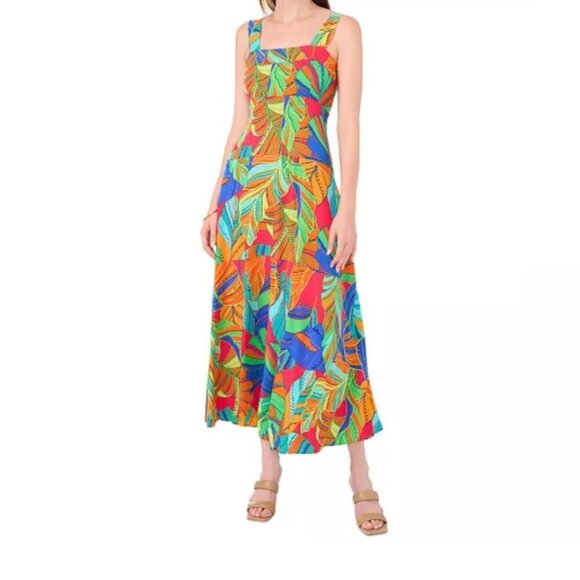 1. State tropical sundress Womens Extra Small colorful midi maxi vacation - Picture 1 of 10
